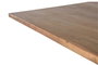 GINER Y COLOMER Table de salle à manger en acacia naturel et pieds en métal noir